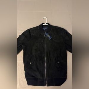 Polo By Ralph Lauren Suede Bomber Jacket